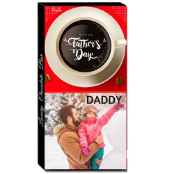 Tasty Treat of Fathers Day Personalize Chocolate