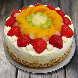 Exquisite Eggless Fresh Fruit Cake