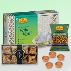 Ideal Diwali Gift of Pyramid Baklawa with Haldiram Sweets n Snacks