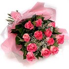 Embracing Pureness Pink Roses Bouquet
