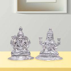 Amazing Silver Laxmi Ganesha to Nagpur