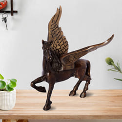 Exclusive Antique Finish Brass Flying Angel Horse to Nagpur