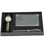 Splendid Watch Gift with Notepad N Pen 