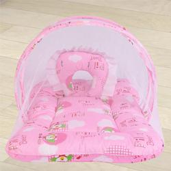 Exclusive Pink Mattress with Mosquito Net