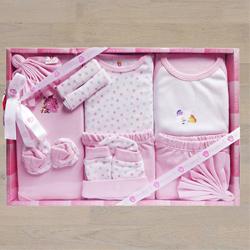 Marvelous Gift Set of Cotton Clothes for New Born Girl	