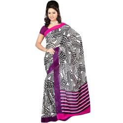 Impressive Dani Georgette Saree With Touch of Glamour