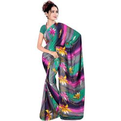 Beautiful Suredeal Printed Georgette Fabric Saree for Women