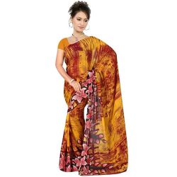 Chic Georgette Collection of Suredeal Branded Printed Georgette Saree