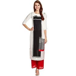 Beauteous Black and White Kurti by W
