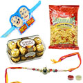 Divine Single Rakhi , Khatta Mitha Namkeen , Ferrero Rochers with Chhota Bheem Rakhi to Rakhi-to-australia.asp