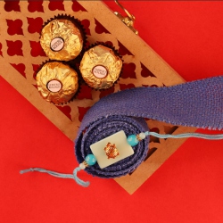 Seagreen Rakhi with Ferrero Fantasy to Australia-only-rakhi.asp