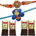 Charming Bhaiya N Kid Rakhi Set With Free Chocolates