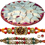 Two Significant Rakhi With Delish Soan Papdi to Rakhi-to-canada.asp