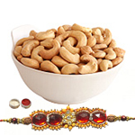Traditional Single Rakhi With Cashews