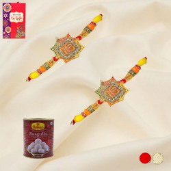 Diamond Ornate Rakhis n Rasgulla to Canada-rakhi-sweets-n-chocolates.asp
