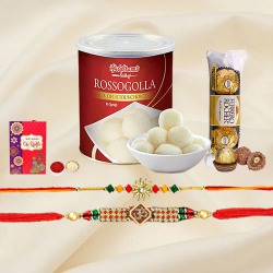 OM n Sun Rakhi with Choco n Sweets to Canada-rakhi-chocolates.asp