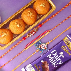 Triple Rakhi Wonder Maker Set to Canada-rakhi-sweets.asp