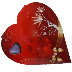 Red Heart Shape Pack of Assorted Homemade Chocolates to Dadra and Nagar Haveli