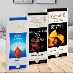 Chocolate Ecstasy with Lindt Bars of Chocolates to Alwaye