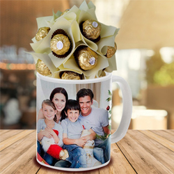 Remarkable Personalized Coffee Mug with Ferrero Rocher