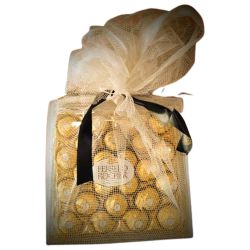 Indulgent Net Wrapped Ferrero Rocher Gift Pack to India