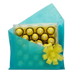 Absolute Marvel Ferrero Rocher Box in Blue Tissue Wrap