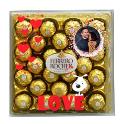 Lovely Customizable Pic  N  Ferrero Box to India