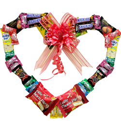 Exceptional Chocolate Heart Wreath to Andaman and Nicobar Islands