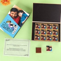 Ecstatic Personalized Chocolate Box for Dad to Andaman and Nicobar Islands