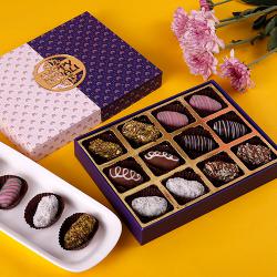 Gourmet Nut Filled Date Chocolates to India