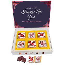 Delectable Assorted New Year Chocolates Box to India