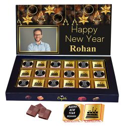 New Year Personalized Choco Treats Box to India
