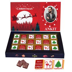 Merry Christmas Personalized Chocolates Gift to Chittaurgarh