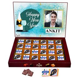 Assorted Personalized New Year Chocolates Treat to Andaman and Nicobar Islands