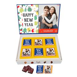 Luscious X Mas Personalize Chocolates Box to India