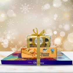 Ultimate Binge Chocolate N Dry Fruit Cake Tower Gift to Rajamundri