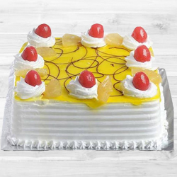 Delightful Eggless Pineapple Cake Delicacy