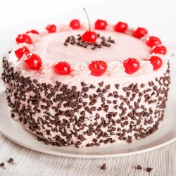 Fresh-Baked Treat of Eggless Chocolate Cherry Cake to Tirur