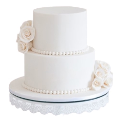 Gorgeous Two-Tier Wedding Cake to Alwaye