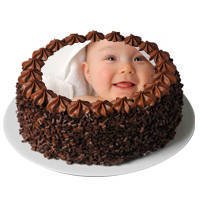 Tasty Chocolate Photo Cake