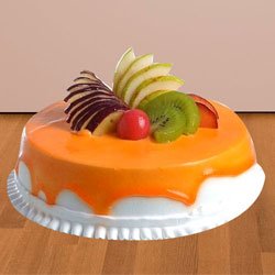 Tasty Fresh Fruit Cake to India