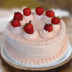 Hankerings Bliss 1 Lb Strawberry Cake from 3/4 Star Bakery to Karunagapally