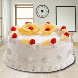 Sumptuous Eggless Pineapple Cake from 3/4 Star Bakery