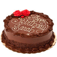 Tasty Chocolate Cake for Birthday to India