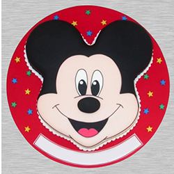 Flavored Mickey Mouse Shaped Cake for Little One