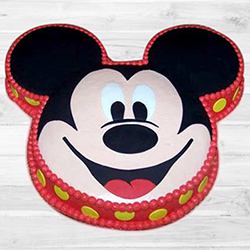 Lip-Smacking Mickey Mouse Shape Cake for Kids