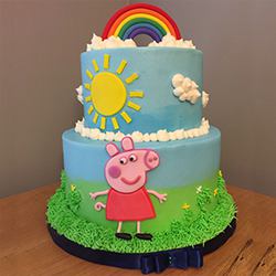 Toothsome Kids Special 2 Tier Peppa Pig Cake