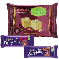 Divine Treat with Haldirams and Cadbury Chocolate Gift Hamper to Dadra and Nagar Haveli