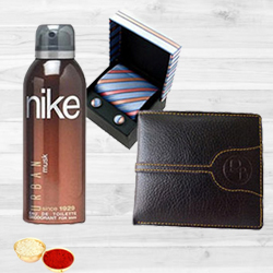 Stylish Set of Gents Accessories with free Roli Tilak and Chawal