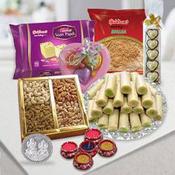 Captivating Diwali Hamper of Gourmet Treasure to Diwali-gifts-to-world-wide.asp